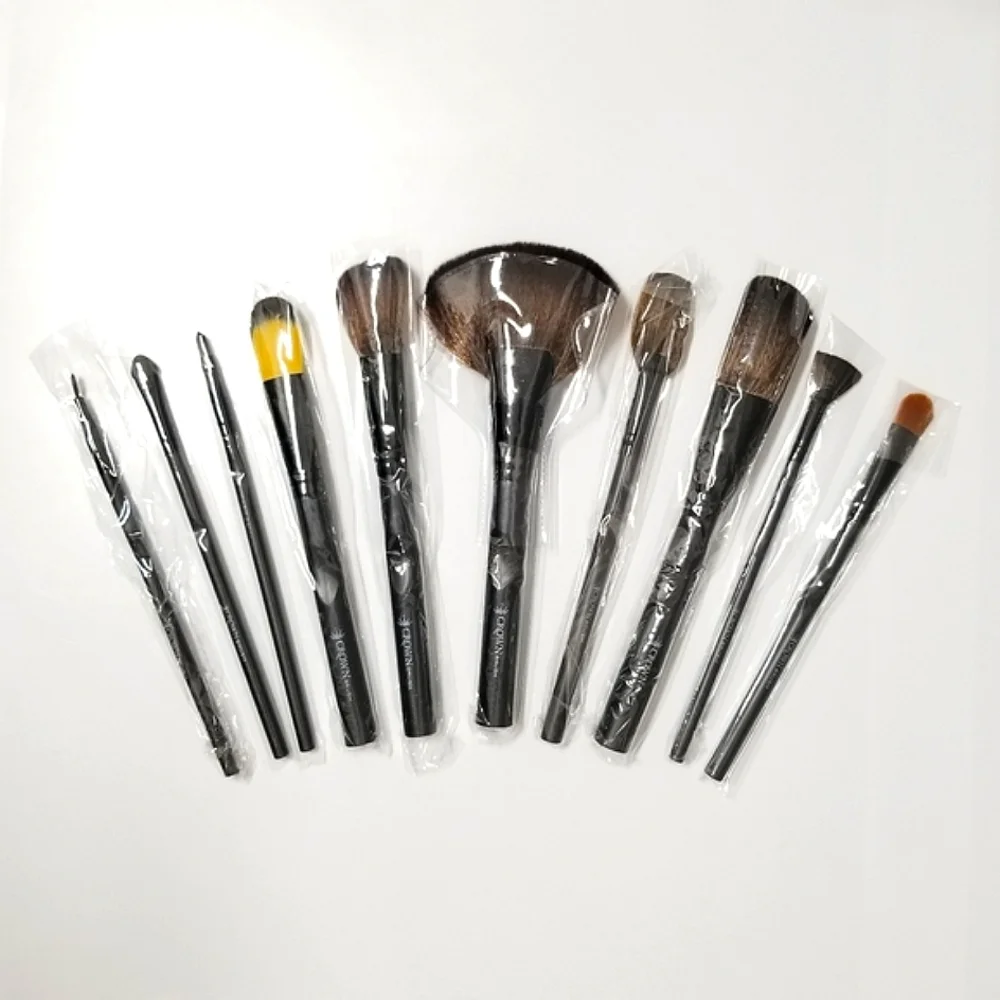 CROWN Professional 10 PC Pro Brush Set & Bonus Case